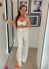 Conjunto de Brilho com Top e Calça Feminino