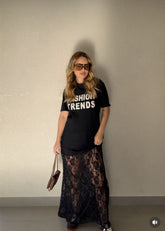 T-shirt Preta Feminina Básica